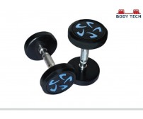 Body Tech 20kg Pair Of Pu Coated Flower Design Dumbbells